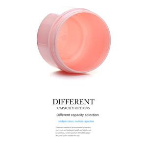 Frascos de plástico de tarro cosmético blanco rosa de gama alta de MOQ bajo con tapas tarro cosmético amarillo verde para crema - Product Image 6