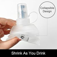 Bouteille souple d'hydratation personnalisée 2026 pour la course à pied, en TPU, anti-fuite