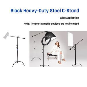 Black Light C Stand 40 pulgadas producto fotografía soporte Magic Leg Arm Flag Board Crossbar Projector Stand trípode para <span class=keywords><strong>estudio</strong></span> - Product Image 6