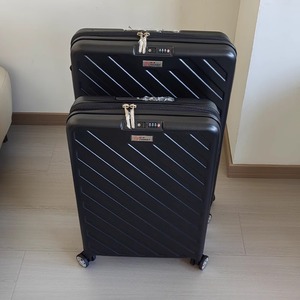 20-Inch Carry-On Suitcase Lightweight Trolley Case <b>With</b> <b>Lock</b> Swivel <b>Wheels</b> For Travel Unisex Solid Color - Product Image 5