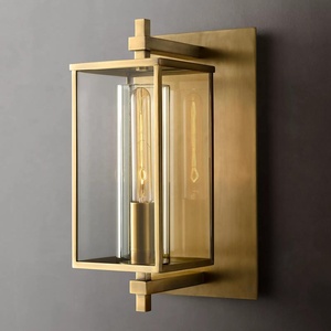 Devaux Grand Square LED <strong>Sconce</strong> Outside <strong>Lights</strong> Wall Copper Glass Outdoor Wall <strong>Sconce</strong> Outdoor <strong>Light</strong> Wall IP65 Outdoor <strong>Light</strong> <strong>Sconce</strong> - Product Image 1