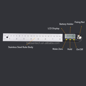 Xách tay thép không gỉ góc cai trị điện tử có thể điều chỉnh LCD hiển thị góc L vuông - Product Image 2