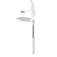 Raquette anti-moustiques électrique télescopique en aluminium, rechargeable, pour intérieur