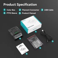 Conector de Filamento Negro SUNLU FC01, Fusionador de Filamento Fácil de Usar para Principiantes, Filamento PLA PC de 1.75mm, Materiales Plásticos PLA Soldables