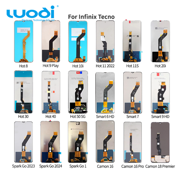 Mobile Phones LCDs Full HD for Itel Infinix Tecno Spark Go 3 2 Spark Go 2024 2023 2022 Pop 7 8 9 Display Replacement Pantallas