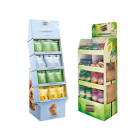 Hoge Kwaliteit Snelle Retail Display Stand Voor Fruit Food Chocolade Candy Bar Chips Opvouwbaar Kartonnen Winkel Rack