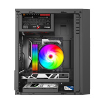 Boîtier PC Gaming en Gros Micro ATX Mid Tower avec 2 Ventilateurs Préinstallés en Acier SPCC – Prix Usine