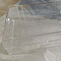 Boîte de rangement carrée transparente en plastique de 1 mm d'épaisseur, avec couvercle indépendant, impression personnalisée, pour usage industriel et alimentaire – Vente chaude usine