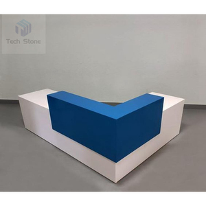 Mostrador de Recepción Moderno de Imitación Piedra para Hotel, Hospital o Centro Comercial con Diseño Recto - Product Image 2