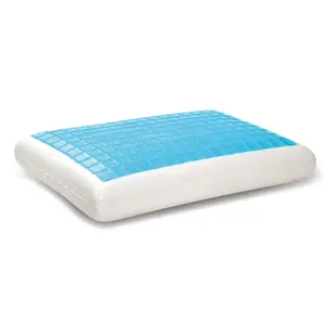 Travesseiro em gel com espuma de memória, almofada tradicional para dormir fresco, BH-GP-001Wholesale