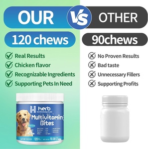 Compléments alimentaires multivitaminés OEM pour animaux de compagnie, sous forme de friandises molles, avec vitamines A-K, pour soutenir le système immunitaire, la santé du cerveau et du cœur. - Product Image 4