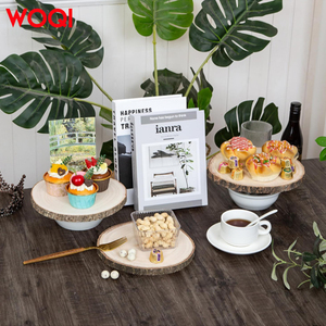 Woqi Vòng Thông Gỗ Đĩa Giá Rẻ Hình Bầu Dục Poplar Gỗ Log Lát Hải Lý Dân Gian Nghệ Thuật Phong Cách Trang Chủ Trang Trí Vẽ Tay Thiết Kế - Product Image 5