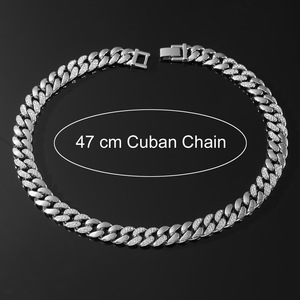 Glossy Splicing Cuban Chain Necklace Hipster Nightclub Personalized Collarbone Chain Tanjing Fashion Lijing Necklace - Product Image 4