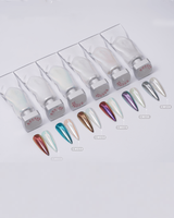 Peinture à ongles perle blanc mica pigment poudre liquide miroir chrome caméléon aurora poudre