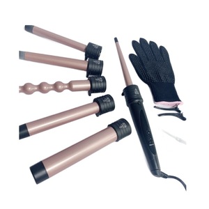6 In 1 Interchangeable Barrel Curling Iron Set With LCD Display And Detachable Heads For Hair Styling - Product Image 5
