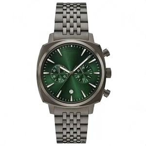 Fashionable Women's Business <b>Watch</b> with Quartz Movement Simple Design Small Sub-dial Date Display and Steel Bracelet - Product Image 1