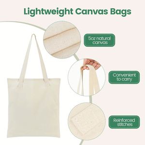 Bolsa de Compras de Lona de Algodón 100% Reciclable, con Cierre de Hombro, Tamaño Mediano, Personalizable con Logotipo, Promocional, Económica y en Oferta - Product Image 5