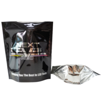 Sachets Mylar à fermeture éclair haute barrière, sacs d'emballage plastique personnalisés pour élastiques à cheveux, chouchous et petits accessoires