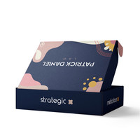 Boîtes d'expédition en carton robustes et recyclables personnalisées avec doublure en mousse pour l'emballage de vêtements et de chaussettes, impression de logo simple/double face