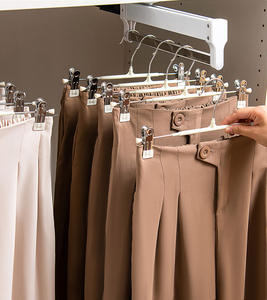 Выдвижная стойка для брюк, многофункциональная телескопическая демпфирующая выдвижная стойка для шкафа, выдвижные штаны для шкафа - Product Image 4