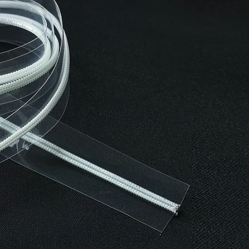 ขายส่งเป็นมิตรกับสิ่งแวดล้อมใส PVC ไนลอน Ziplock ซิปพลาสติกสําหรับถุงซิป