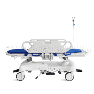 รถเข็นเปลสำหรับเคลื่อนย้ายผู้ป่วยในโรงพยาบาลพร้อมเสา IV พร้อมล้อล็อกส่วนกลาง - Product Image 4