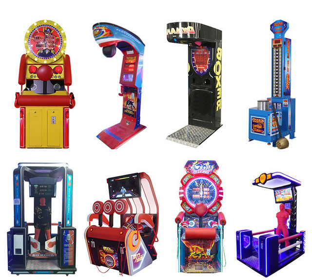 Commercial Electric Automatic Punching Boxing Arcade Simulator Game Machine Coin Operated Sport Arcade Boxing Game Machine