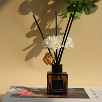 Diffuseur personnalisé OEM, ensemble de diffuseurs à bâtonnets faits à la main avec bâtonnets en fibre de rotin, ensemble de diffuseurs décoratifs pour la maison, cadeau avec logo