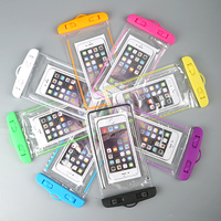 Étui de téléphone portable en PVC flottant de natation sac lumineux fluorescent étanche pochette de téléphone portable sac sec pour iPhone 16 téléphone portable
