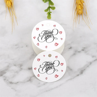 Etiquetas Redondas de Papel Kraft Holográficas, Impermeables y Reciclables Personalizadas para Zapatos y Ropa - Impresión de Tarjetas de Regalo Económicas