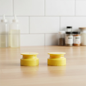 <span class=keywords><strong>Bouchon</strong></span> de bouteille à pression jaune de 38 mm de qualité <span class=keywords><strong>alimentaire</strong></span> industrielle, en plastique PP avec valve en <span class=keywords><strong>silicone</strong></span>, pour bouteille de miel liquide - Product Image 1
