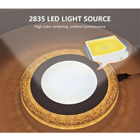 DGLUX intérieur bleu/rose/rouge/vert/blanc bulle bicolore intégré panneau Led rond