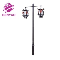Lampe de sécurité extérieure solaire à LED super lumineuse IP65 en fer pour jardin et cour, design moderne, batterie 12V 5W
