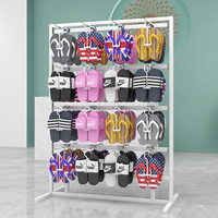 Étagère de présentation multifonctionnelle moderne en métal, réglable, écologique, pour chaussettes et sous-vêtements