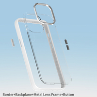 Étui de téléphone 4-en-1 en TPU antichoc et étanche avec chargement sans fil pour 16 17 Pro, design amovible, Bestsuit