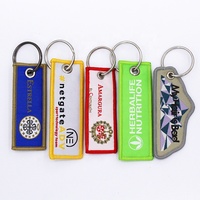 Étiquettes de bagages personnalisées en feutre brodé en chenille avec monogramme, pour voiture, moto, double face