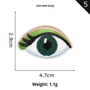 Yuanda – Écussons brodés personnalisés en toile écologique avec logo et yeux de poupée pour vêtements, chaussures et chapeaux - Product Image 6