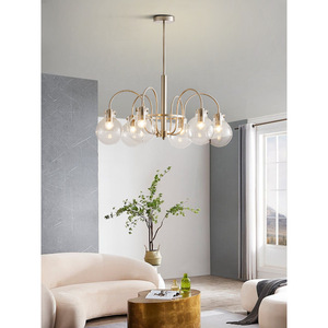 Lámpara de Araña de Estilo Vintage Francés, Moderna, Nórdica, Minimalista, Tipo Burbuja, Estilo Bauhaus, para Sala de Estar, Retro - Product Image 2