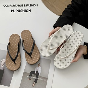 Nuove <span class=keywords><strong>scarpe</strong></span> da <span class=keywords><strong>donna</strong></span> infradito estive con suola spessa antiscivolo da spiaggia alla moda sandali decorativi casual per i piedi - Product Image 1