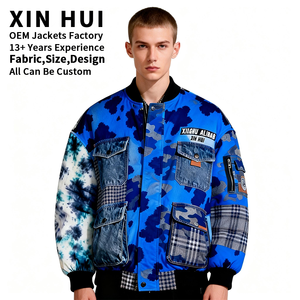 Veste d'hiver pour homme avec poches en jean, service OEM en gros, étiquette privée personnalisée, 2026 - Product Image 4