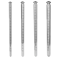 Sonde urétrale FRRK en acier inoxydable 304 avec marquages gradués, 4 tailles disponibles, dilatateur de pénis masculin