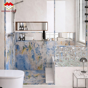 Modernas y Extravagantes Baldosas Grandes de Ónix Azul con Retroiluminación, Pulimentadas, Translúcidas, Naturales, con Diseño de <span class=keywords><strong>Libro</strong></span>, Impermeables, para Paredes Retroiluminadas - Product Image 5