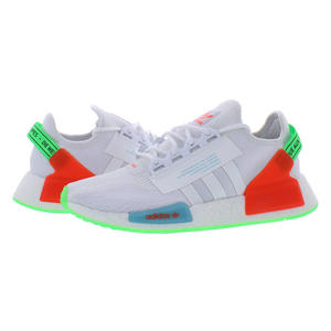 อาดิดาส Nmd_R1.V2บุรุษรองเท้าสี: สีขาว/สีเขียว/สีส้ม100% ของแท้ - Product Image 3