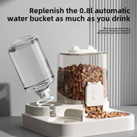 Distributeur automatique de nourriture et d'eau pour chat et chien, gamelle et bouteille d'eau pour animaux de compagnie
