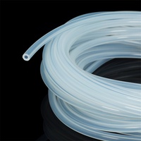 Tuyau de pompe péristaltique transparent en silicone flexible pour la production de bière, 8*12 mm, tube à vide transparent