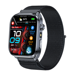 Montre connectée ECG ET572 pour la surveillance <span class=keywords><strong>de</strong></span> la santé, suivi <span class=keywords><strong>de</strong></span> la forme physique, suivi du sommeil, moniteur <span class=keywords><strong>de</strong></span> fréquence <span class=keywords><strong>cardiaque</strong></span> IP67, écran AMOLED, autonomie <span class=keywords><strong>de</strong></span> 5 à 10 jours - Product Image 3