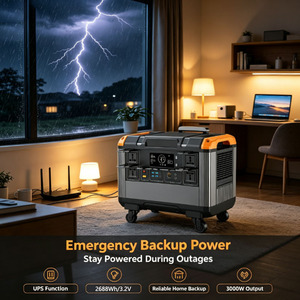 Centrale Électrique Portable Solaire 3000W 400W à Vente Directe Usine, Générateur Solaire pour Camping et Sauvegarde Domestique - Product Image 1