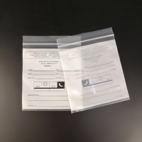 Sac à médicaments transparent refermable et réutilisable, conteneur hermétique en plastique pour comprimés et capsules, sac de distribution de médicaments avec espace d'écriture pour ordonnances
