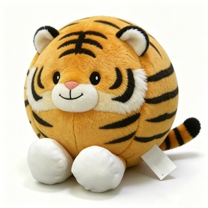 Peluche de tigre esférico personalizado y adorable, peluche de tigre suave en forma de bola, peluche de tigre redondo en forma de bola - Product Image 4