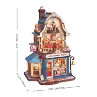 Robotime Rokr DIY Gift Set EAM01 Happyduke Toys Music Box Assemble 3D Wooden Puzzles
